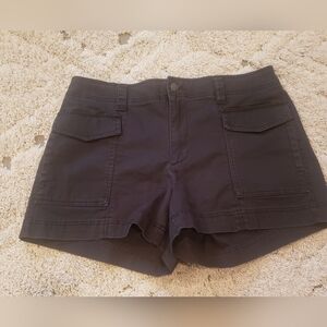 Old Navy Mid Rise Cargo Shorts 3.5 Inseam Women's Large Black